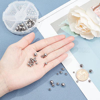 UNICRAFTALE Environ 120 Pièces 6 Tailles Perles D'Espacement