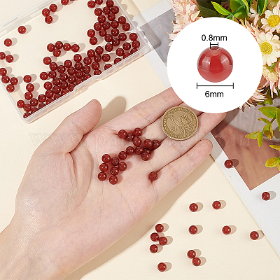 3 нити натуральных бусин сердолика&nbsp;G-GO0001-10-1