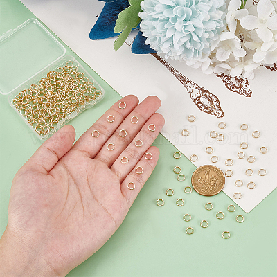 200 шт. латунные разъемные кольца для покрытия стойки&nbsp;KK-BC0013-85A-1