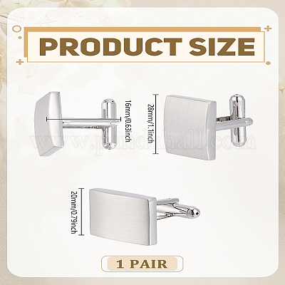 1 paio di gemelli in ottone&nbsp;BUTT-LP0002-07P-1
