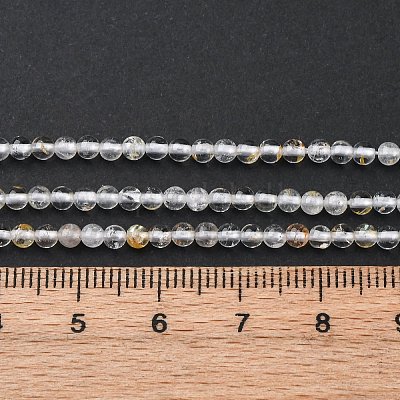Natürliche weiße Topasperlenstränge&nbsp;LS-G-RM2025-B04-3mm-1