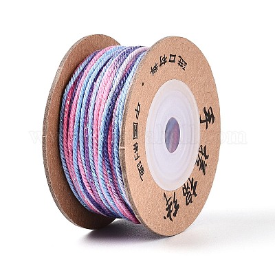 30 м окрашенный сегментный хлопковый шнур для макраме&nbsp;OCOR-T018-01O-1