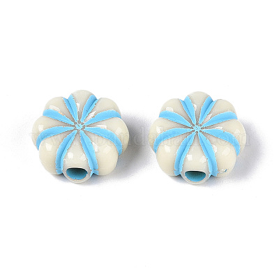 Окрашенные непрозрачные акриловые бусины&nbsp;OACR-T029-02M-1