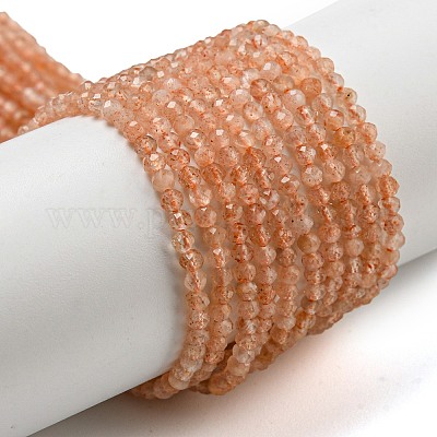 Natürliche sunstone Perlen Stränge&nbsp;X-G-K182-2mm-13A-1