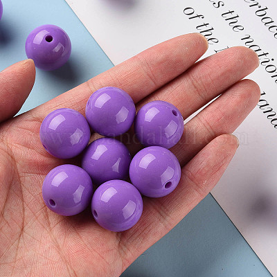 Непрозрачные акриловые бусины X-MACR-S370-C20mm-30-1