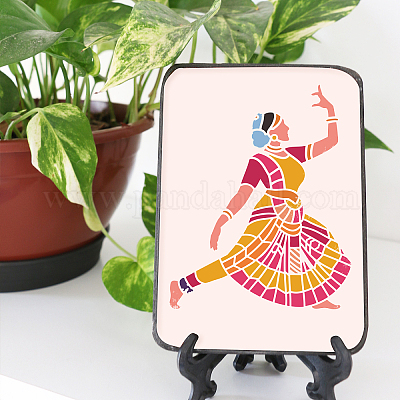 Wholesale FINGERINSPIRE Indian Dance Stencils 30x30cm Indian Stencil  Template Plastic 2 Indian Dancer Pattern Stencils Reusable Classical Dance  Stencils DIY Home Decor Stencil for Indian Craft Painting 