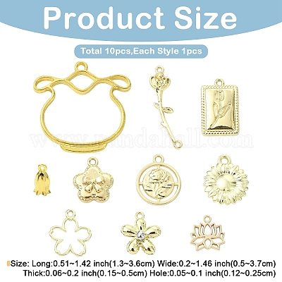 Подвески из сплава 10 шт.&nbsp;FIND-YW0010-87-1