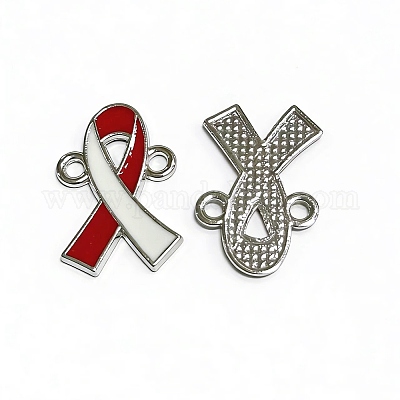 Двухцветный сплав эмаль лента осведомленности соединения соединительные подвески&nbsp;ENAM-H001-08P-1