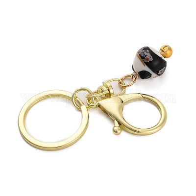 Фарфоровый брелок с кулоном кота удачи KEYC-G064-03C-1