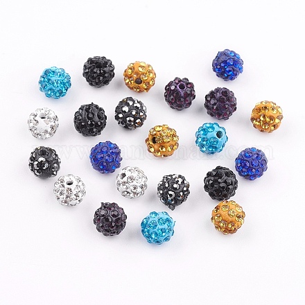 Pave Disco Ball Beads RB-X0013-01-1
