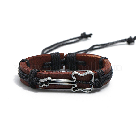 Alloy Guitar Link Bracelet MUSI-PW0001-29B-1