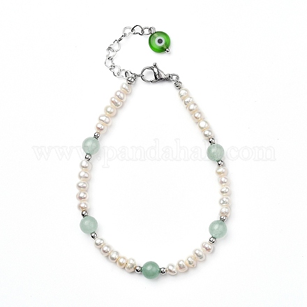 Natürliche amazonite Perlen Armbänder BJEW-JB05313-02-1