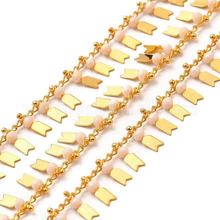 Chaînes de charme de flèche de perles de verre CHC-A006-12G-04-1
