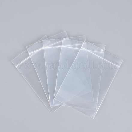 ポリエチレンジップロックバッグ  再封可能な包装袋  トップシール  セルフシールバッグ  長方形  透明  22x16cm  片側の厚さ：2.9ミル（0.075mm）  100個/グループ OPP-R007-16x22-1