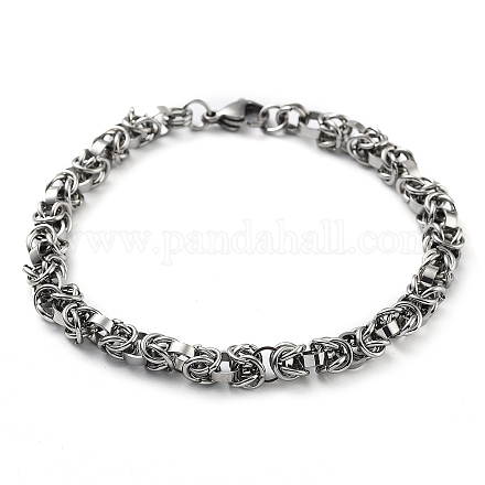 304 bracelet chaîne corde en acier inoxydable BJEW-Z023-16P-1