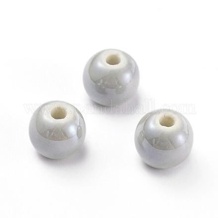 Perles en porcelaine manuelles PORC-D001-14mm-13-1