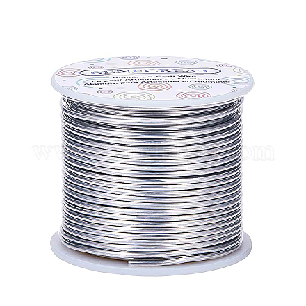 BENECREAT 12 Gauge (2mm) 100 Feet (30m) Tarnish Resistant Aluminum Wire Primary Color for Jewelry Beading Craft Sculpting Model Skeleton AW-BC0001-2mm-17-1