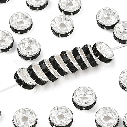 Латунь марки А горный хрусталь Spacer бисер RB-A014-Z8mm-02S-1