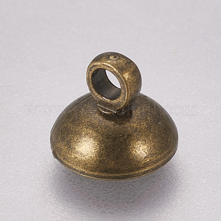 Bails de pendentif de chapeau de perle d'alliage PALLOY-WH0065-09AB-1