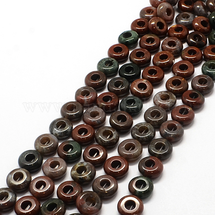 Donut Natural Indian Agate Bead Strands G-Q443-04-1