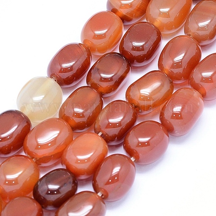 Chapelets de perles d'agate naturelle G-F559-01B-01-1