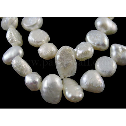 Grade A Natural Cultured Freshwater Pearl Beads Strands X-SPDA002Y-1-1