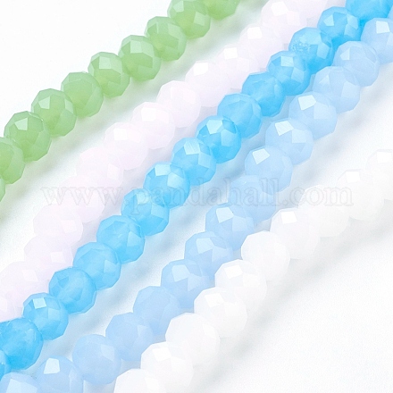 Chapelets de perles en verre GR6mmY-M-1