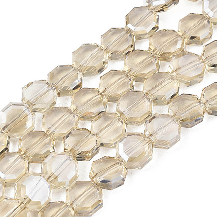 Placcare trasparente perle di vetro fili EGLA-N002-27-F02-1