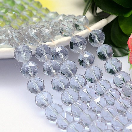 Faceted Round Imitation Austrian Crystal Bead Strands G-M191-6mm-04A-1