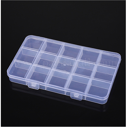 Transparent Plastic Bead Containers X1-CON-YW0001-10-1