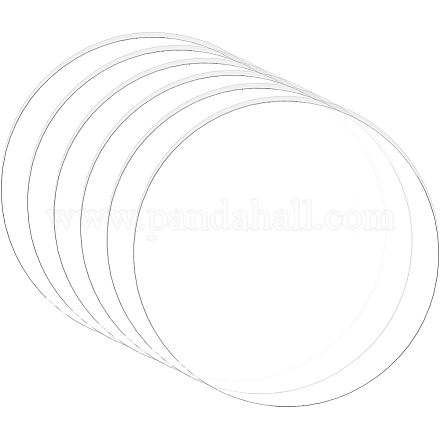 Benecreat 10 шт. прозрачный акриловый круглый диск толщиной 3 мм 100 мм внутренний диаметр литой лист для ремесленных проектов OACR-BC0001-03A-1