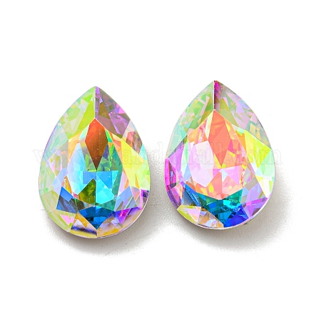 Cabochons de strass en verre&nbsp;RGLA-M017-D02-001ST-1