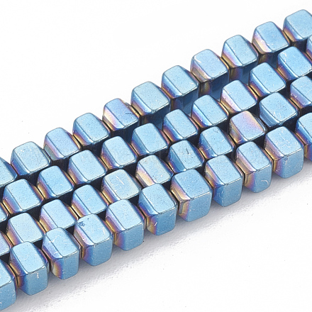 Chapelets de perles en hématite synthétique sans magnétiques G-N0318-02A-1
