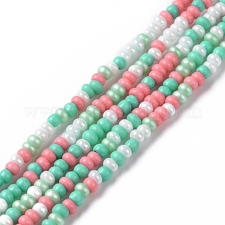 Brins de perles de verre&nbsp;LAMP-B021-04F-1