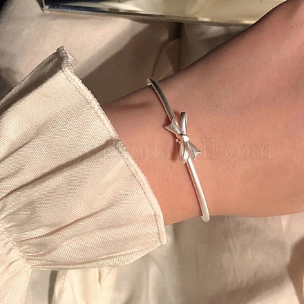 Латунные открытые браслеты-манжеты&nbsp;BJEW-P332-01S-1