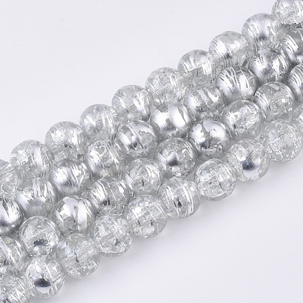 Drawbench Transparent Glass Beads Strands X-GLAD-S090-6mm-10-1