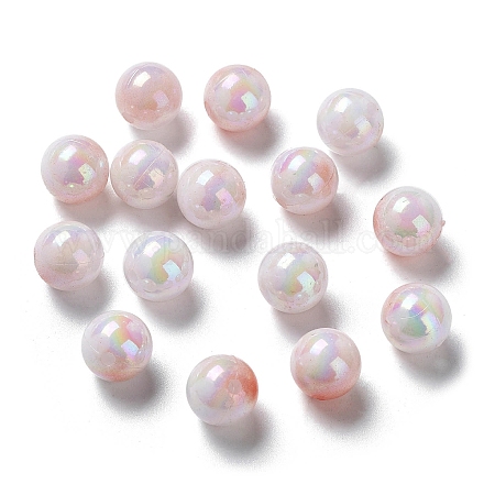 Perle acriliche opache bicolore SACR-P024-01B-W13-1