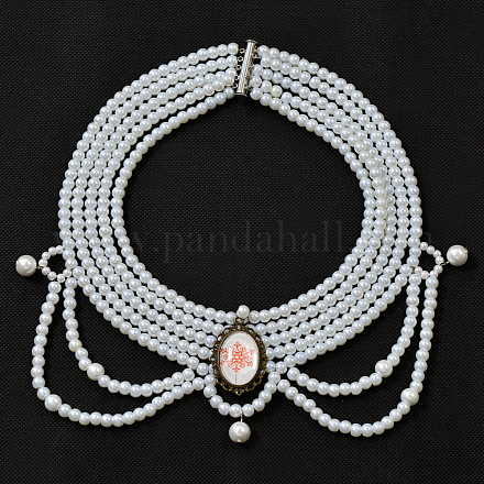 Tutoriel gratuit de collier choker de perles multi-brin DIY-LC0019-01-1