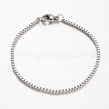 316 Surgical Stainless Steel Venetian Chains Bracelets BJEW-JB01965-1