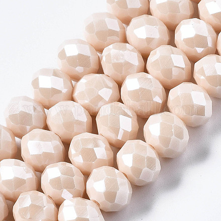 Chapelets de perles en verre électroplaqué EGLA-A034-P4mm-A17-1