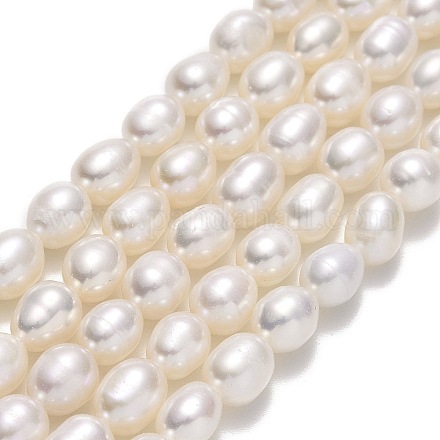Fili di perle di perle d'acqua dolce coltivate naturali PEAR-J006-17D-1