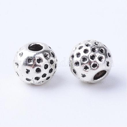 Tibetan Style Alloy Spacer Beads TIBE-Q063-66AS-RS-1
