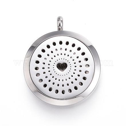 316 Surgical Stainless Steel Diffuser Locket Pendants STAS-P102-024-1