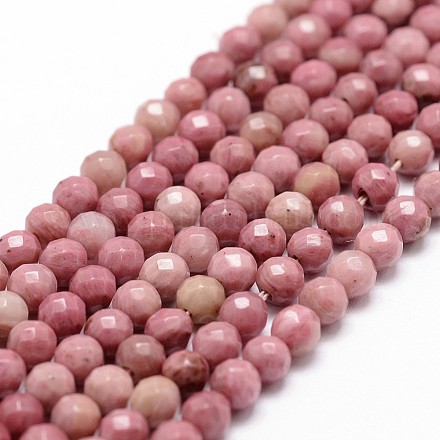 Chapelets de perles en rhodonite naturelle X-G-D840-16-4mm-1