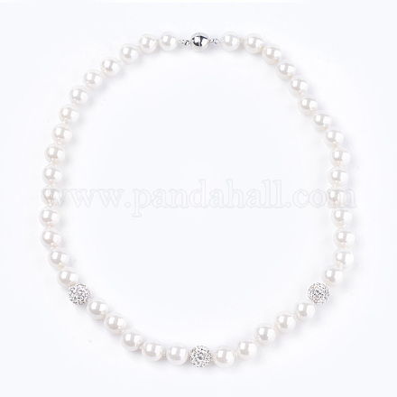 Shell collane di perle perline NJEW-I224-B02-1