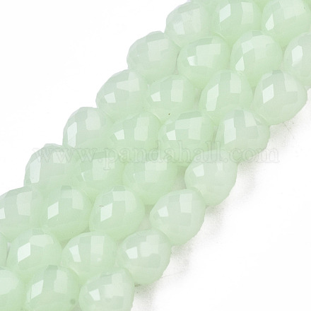 Imitation Jade Glass Beads Strands GLAA-N045-002-B01-1