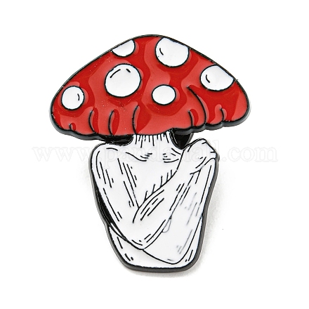 Mushroom Elf Enamel Pins JEWB-P021-C03-1