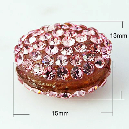 Abalorios de resina de Diamante de imitación RESI-D011-1C-1