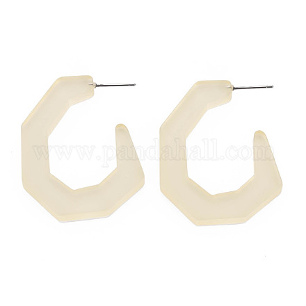 Большие серьги-гвоздики c-образной формы для девушек KY-Q058-081C-1