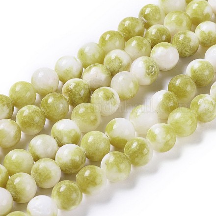 Natur persische Jade Perlen Stränge X-G-D434-8mm-29-1